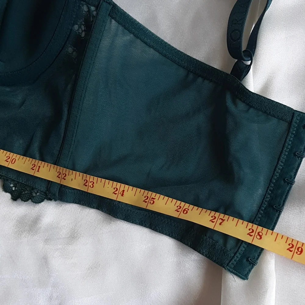Victoria's Secret bra. Corsett lace. Size 36C.  Dark green.  Adjustable … - Picture 15 of 15
